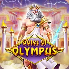 SugarRush slot Gates of Olympus featuring Zeus and divine symbols